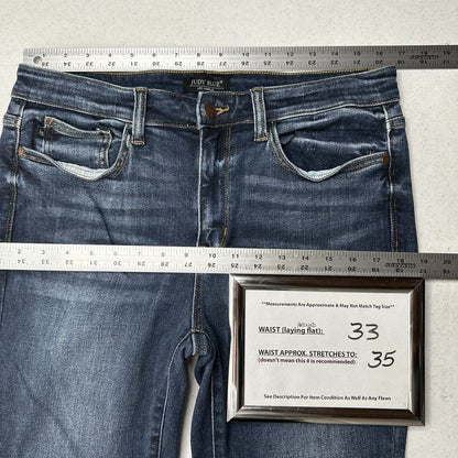 Judy Blue Jeans Womens 13 31 Skinny Blue Stretch Denim Comfort Casual EUC