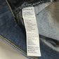 Spanx Jeans Women Medium Ankle Skinny Blue Pull On Stretch Denim Distressed Fray