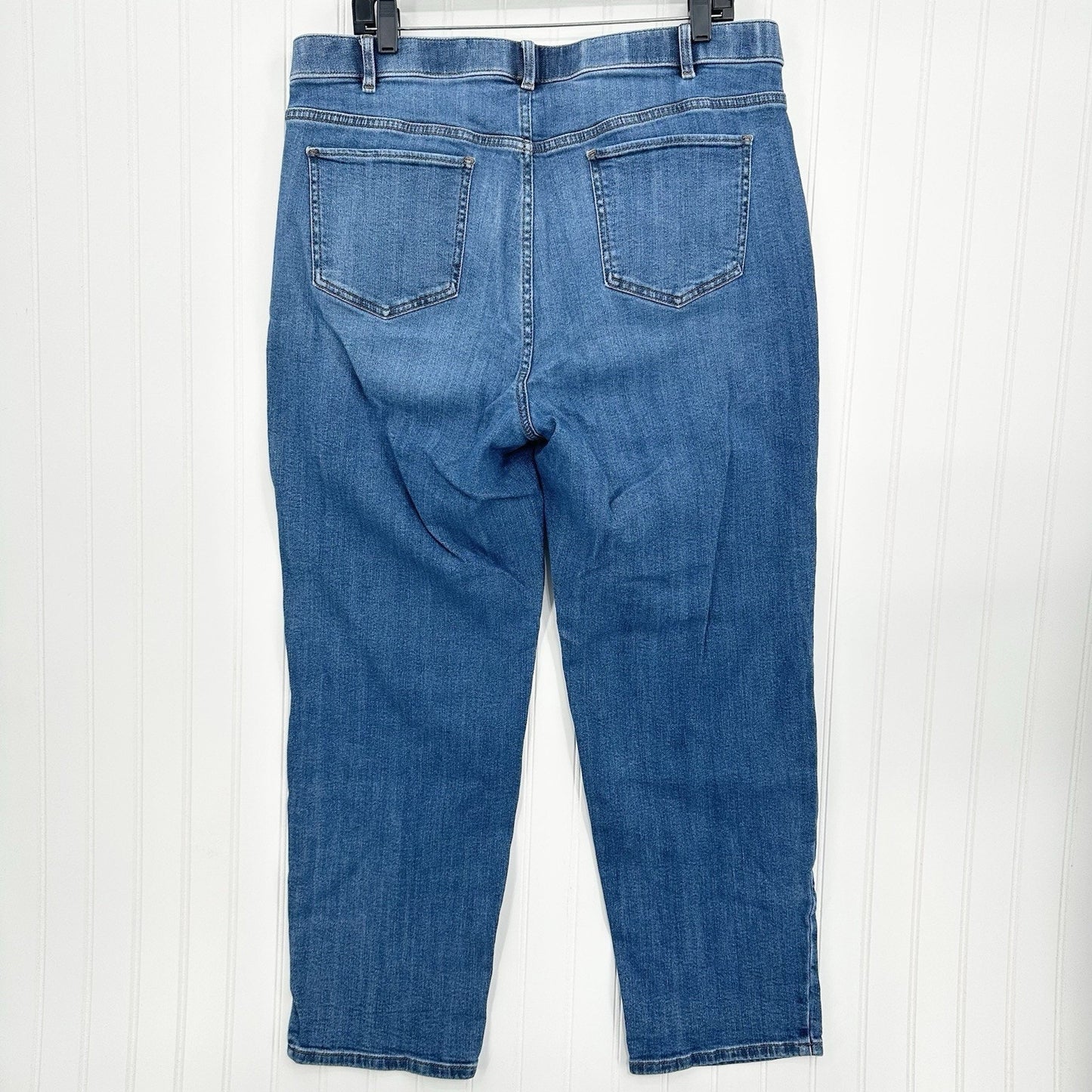J Jill Jeans Womens 18 Relaxed Boyfriend Blue Stretch Denim Comfort Medium Wash