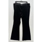 Old Navy Velvet Pants Women 2X High Rise Flare Black Pull On Witch Boho Goth NEW