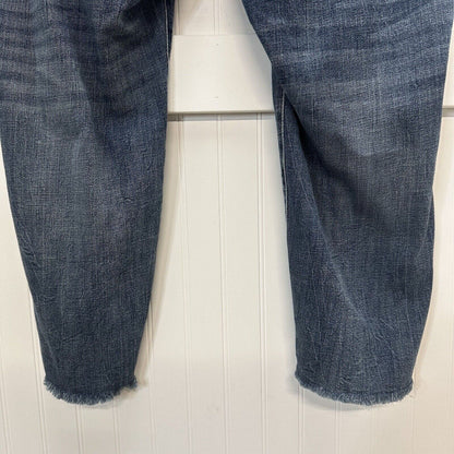 Kut From The Kloth Jeans Womens 24W Reese Ankle Straight Denim Blue Fray NEW