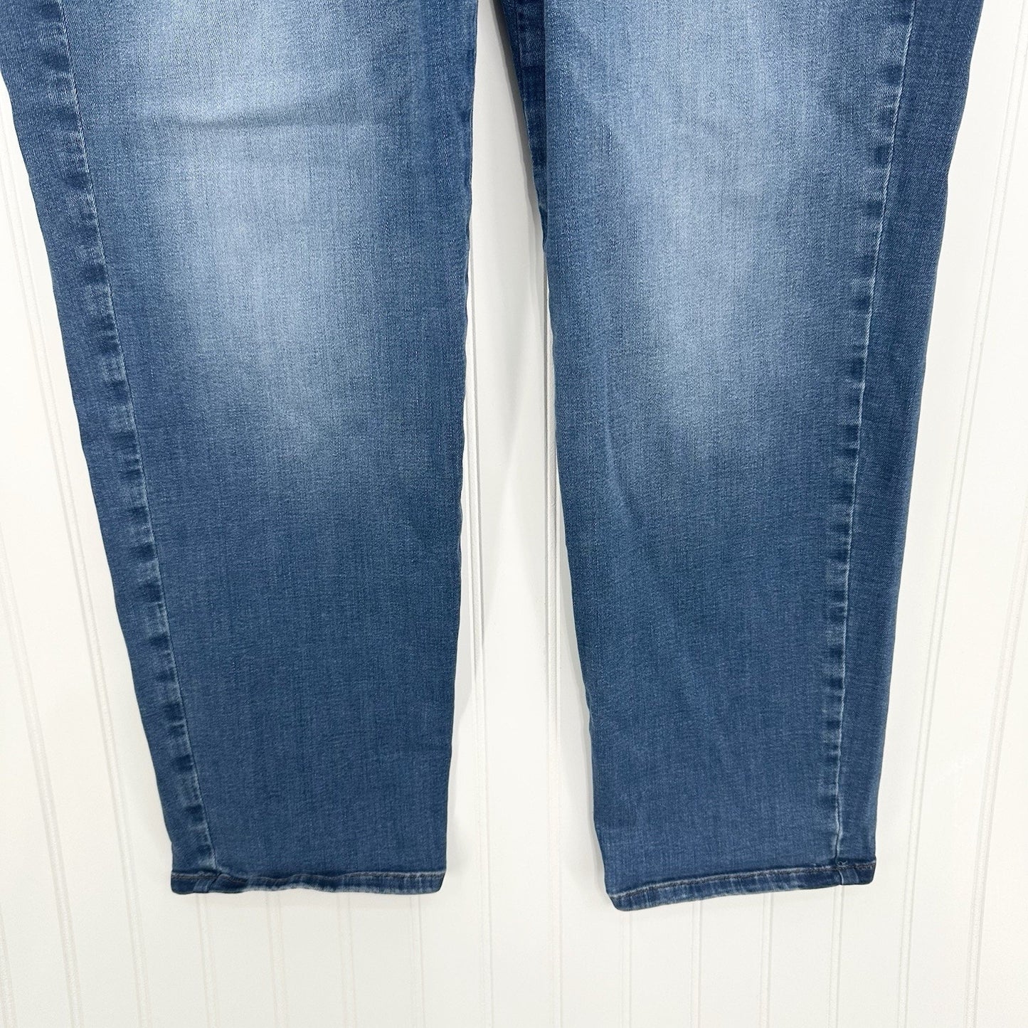 J Jill Jeans Womens 16 High Rise Straight Leg Ankle Blue Stretch Denim Comfort