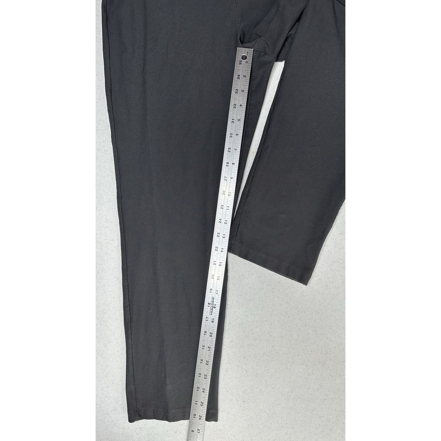 Eileen Fisher Pants Large Washable Crepe Slim Ankle Gray Coastal ContemporaryEUC