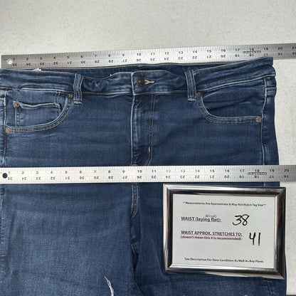 American Eagle Shorts 18 Skinny Bermuda Midrise Blue Next Level Stretch Denim