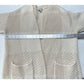Toad Co Sweater Womens Small Cardigan Wool Blend Plaid Beige Cream Open Cozy
