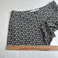 Diane Von Furstenberg Silk Shorts Womens 4 Black/White Floral Zip Front Pockets