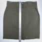 Apt 9 Denim Skirt Womens 8 Green Tummy Control Stretch Jean Academia Preppy NEW