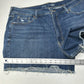 Old Navy Shorts Womens 18 OG Straight High Rise Blue Stretch Denim Jean Fray NEW