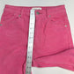 Rollas Corduroy Jeans 26 Original Straight Hot Pink Hi Rise Preppy Barbie *Flaw