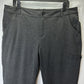 Duluth Trading Pants Womens 16 Wearwithall Ponte Knit Bootcut Gray Stretch Zip