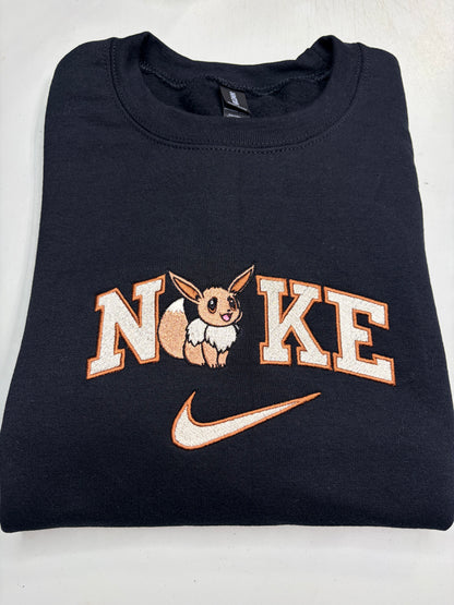 Nike Pokemon Eevee Embroidered YOUTH Hoodie / Crewneck Sweatshirt Kids Boy Girl Unisex
