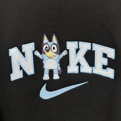 Nike Bluey Sweatshirt Embroidered TODDLER Crewneck Dog Best Friend Sisters Animal Cartoon