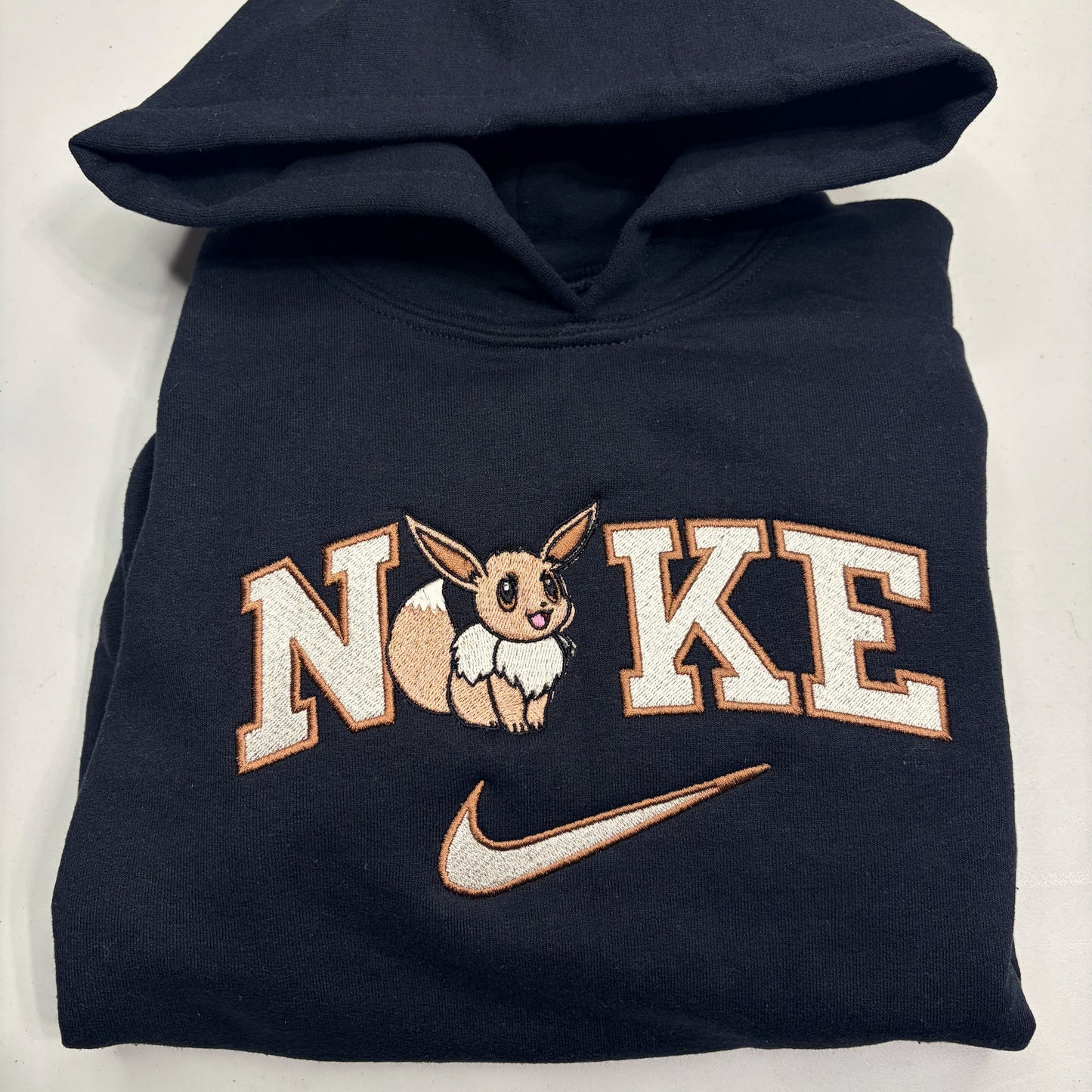 Nike Pokemon Eevee Embroidered ADULT Hoodie / Crewneck Sweatshirt Unisex