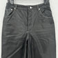 We The Free People Pants Womens 8 It Factor Vegan Leather Black Wide Leg Hi Rise