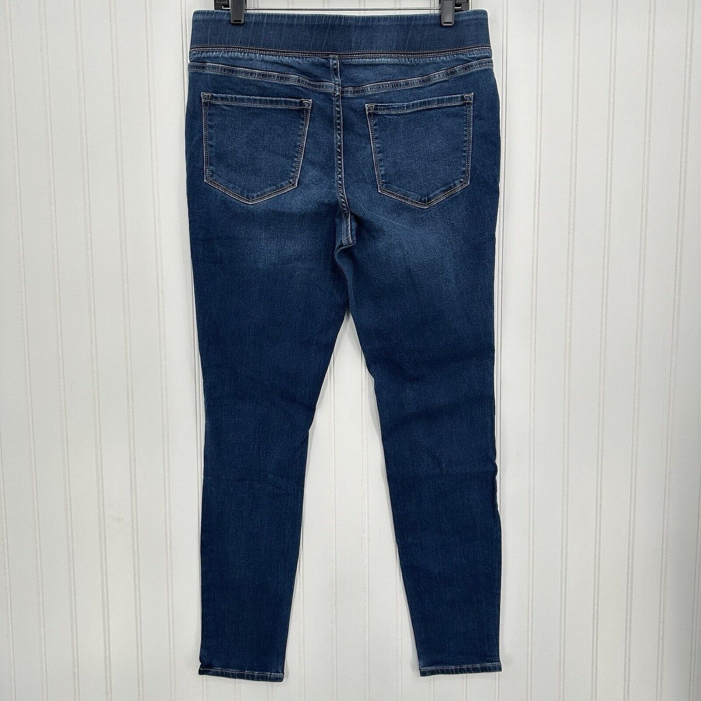Old Navy Jeans Womens 12 Rockstar Super Skinny Jegging Blue Denim Distressed NEW