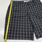 Lady Hagen Shorts Womens 8 Bermuda Golf Midrise Plaid Black White Casual NEW