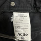 Acne Studios Jeans Womens 27 Skinny Black Skin 5 Stretch Denim *Flaw