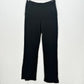 Monrow Pants Womens Small SuperSoft Straight Black Knit Pull On Split Hems Cozy