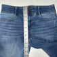 Apt 9 Shorts Womens 6 Bermuda Tummy Control Blue Jean Denim Comfort Cuffed EUC