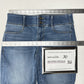 Apt 9 Shorts Womens 6 Bermuda Tummy Control Blue Jean Denim Comfort Cuffed EUC