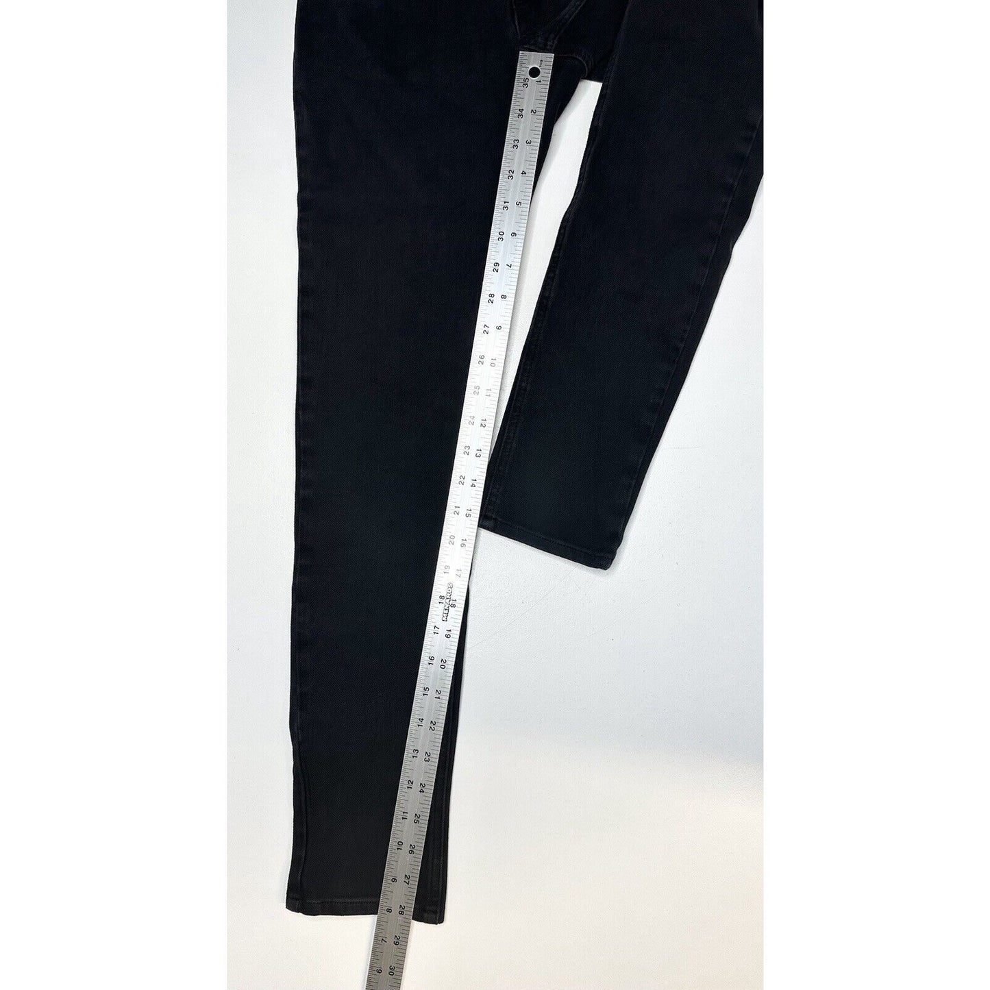 Acne Studios Jeans Womens 27 Skinny Black Skin 5 Stretch Denim *Flaw