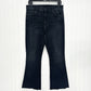 Mother Jeans Womens 32 Weekender Fray Flare US 12 Black Denim Thunder Road EUC
