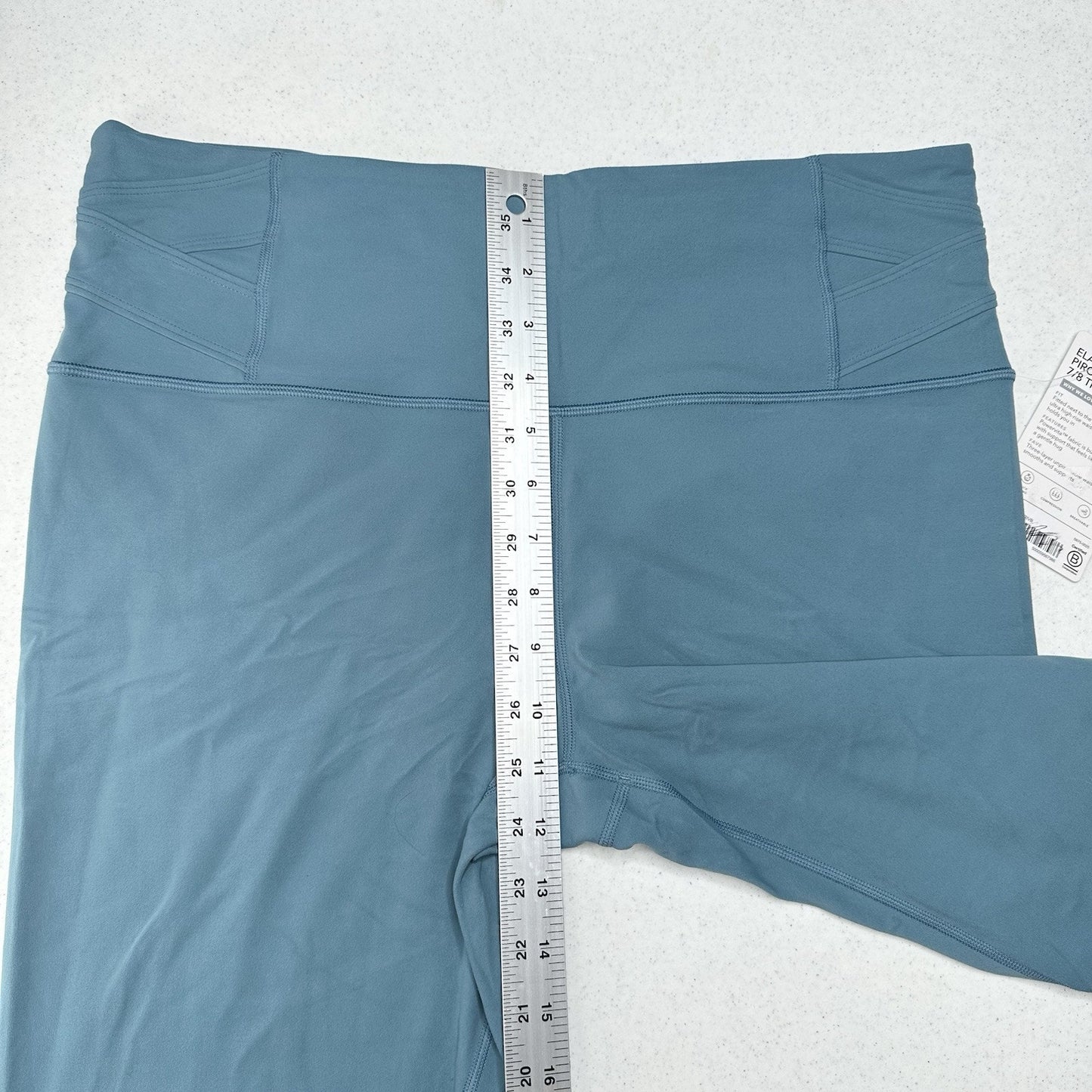 Athleta Legging Womens XL Elation Pirouette 7/8 Tight Blue Stretch Active NEW