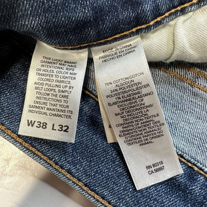 Lucky Brand Jeans Mens 38x32 Blue 410 Athletic Slim Stretch Medium Denim NEW