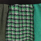 Green 3 Skirt Women Medium Upcycled Vintage Fabric Patchwork Academia Preppy USA
