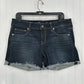 American Eagle Shorts Womens 12 Midi Blue Jean Denim Stretch Fray *35"Waist EUC