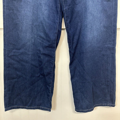 Liverpool Jeans 33/16 Womens Blue High Rise Straight Wide Denim Lightweight NEW