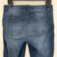 Democracy Jeans Womens 10 Skinny Ab Solution Blue Stretch Denim Tummy Control
