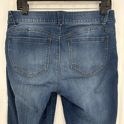 Democracy Jeans Womens 10 Skinny Ab Solution Blue Stretch Denim Tummy Control