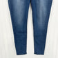 Democracy Jeans Womens 10 Skinny Ab Solution Blue Stretch Denim Tummy Control