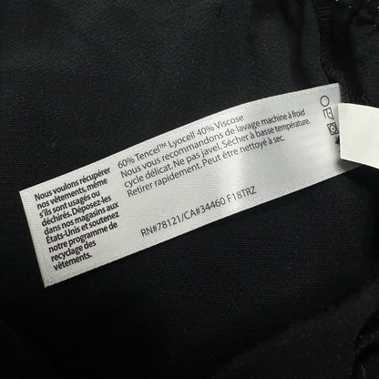 Eileen Fisher Pants Medium Wide Crop Black Polka Dot Pull On Tencel Coastal EUC