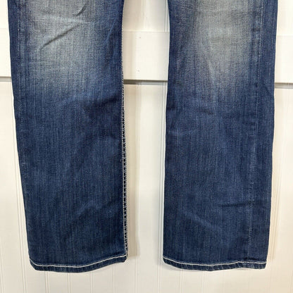 BKE Jeans 29 Bootcut Harper Blue Denim Womens Distress Western Cowboy Rodeo