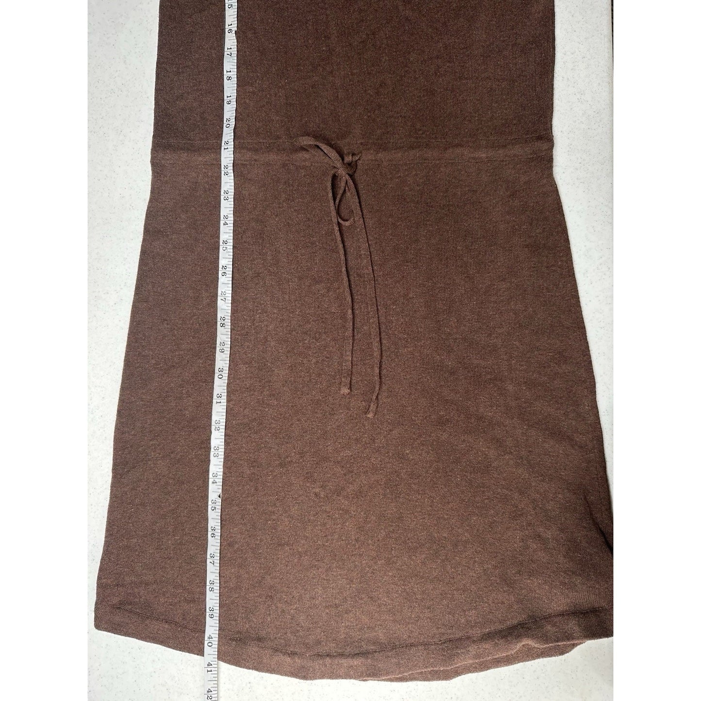 Prana Dress Women XS Leigh Sweater Dress Brown Organic Cotton Lightweight Casual
