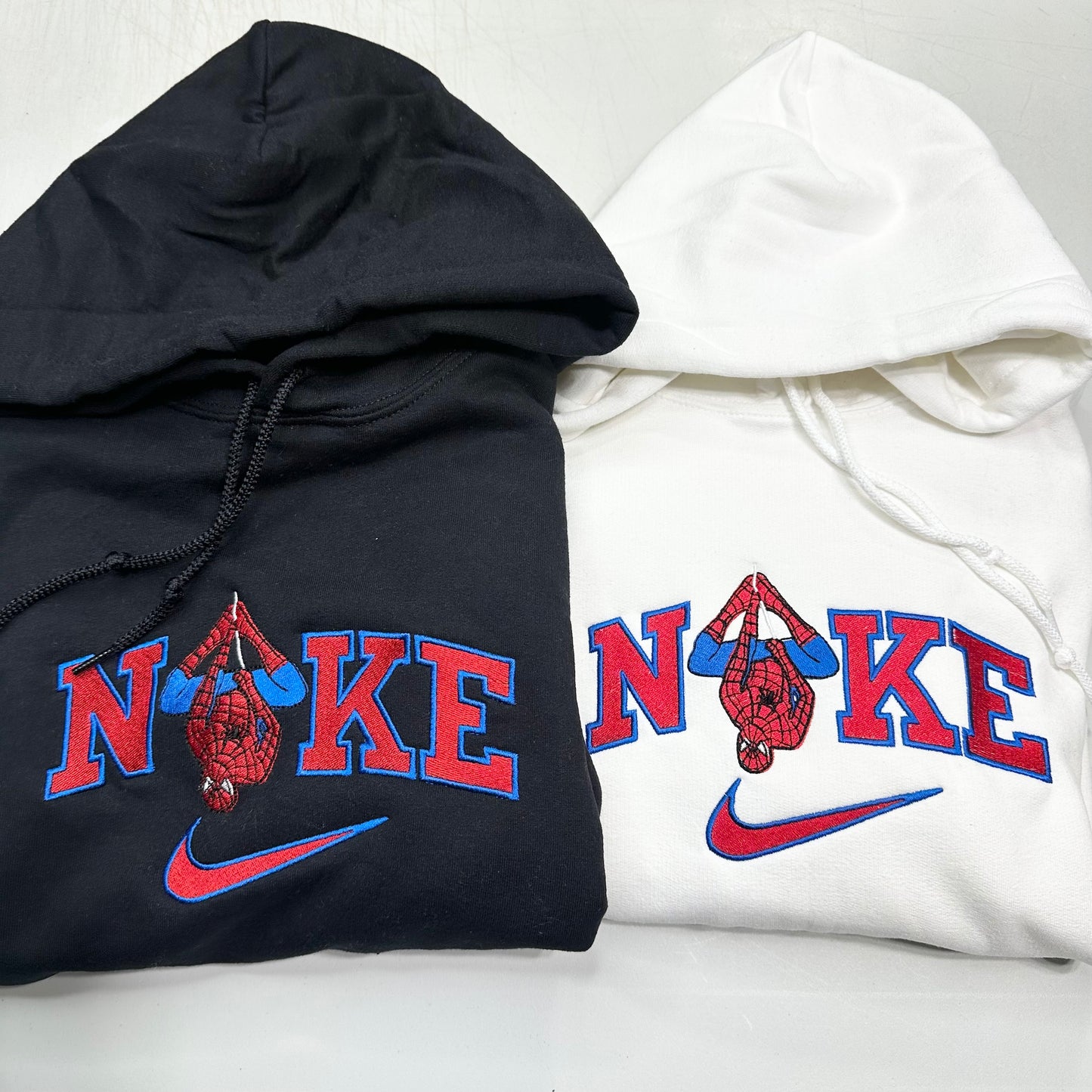 Nike Spiderman Embroidered ADULT Hoodie / Crewneck Sweatshirt Unisex Comic Super Hero Lover Gift
