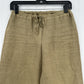 CP Shades Pants Women XS Linen Jenn Wide Leg Tan Pull On Coastal Beach Lagenlook