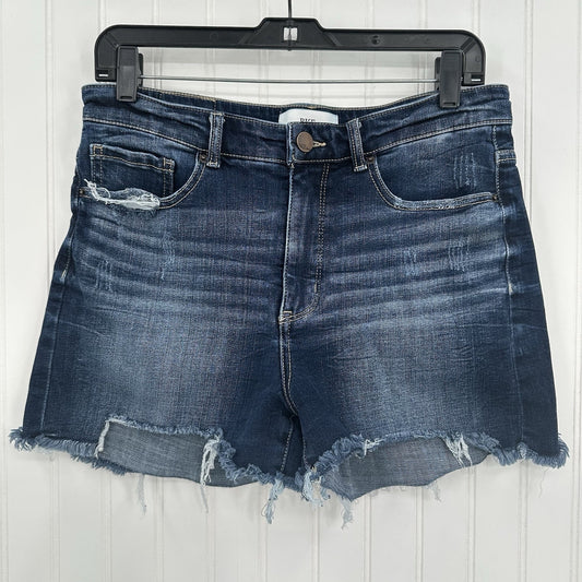 BKE Shorts Womens 28 Parker Short Blue Jean Stretch Denim Distress Grunge *Stain
