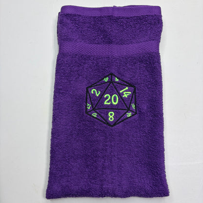 Dungeons & Dragons Towels Embroidered Hand Towel Bathroom Home Decor D&D Fantasy Role Play Gamer Gift