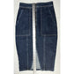 Ramy Brook Skirt Womens 26 Marietta Denim Blue Jean Midi Pencil Zipper Slit EUC