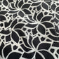 Diane Von Furstenberg Silk Shorts Womens 4 Black/White Floral Zip Front Pockets