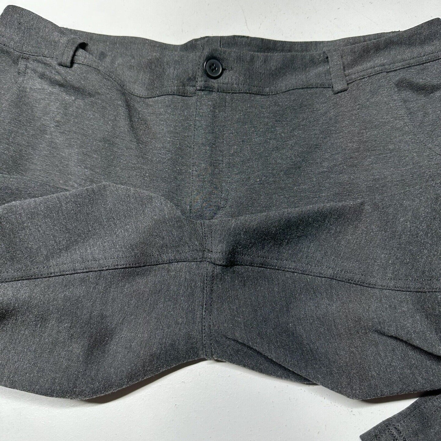 Duluth Trading Pants Womens 16 Wearwithall Ponte Knit Bootcut Gray Stretch Zip