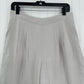 Lafayette 148 Pants Women 12 Petite Silk Wide Leg Light Gray Lined Coastal *Flaw