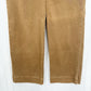 Spanx Pants Womens Large Stretch Twill Cropped Wide Leg High Rise Brown Jeans