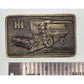 International Harvester Lewis Corp Brass Belt Buckle IH 1480 Axial-Flow Combine
