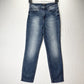 Judy Blue Jeans 3 26 Relaxed Shelley High Rise Slim Straight Blue Denim Distress