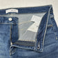 Kancan Shorts Womens 16W Cuffed Blue Denim Jean 4" Stretch Comfort Fringe EUC