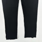 Monrow Pants Womens Small SuperSoft Straight Black Knit Pull On Split Hems Cozy